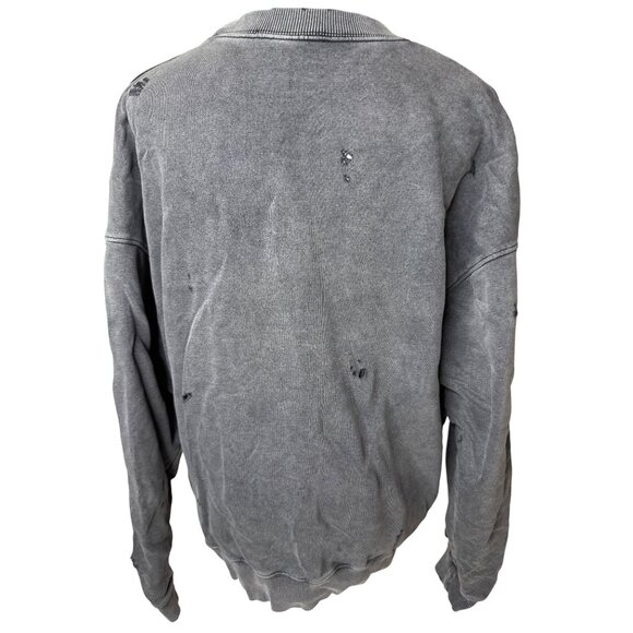 Zara Distressed Gray Sweater L/XL - Picture 4 of 8